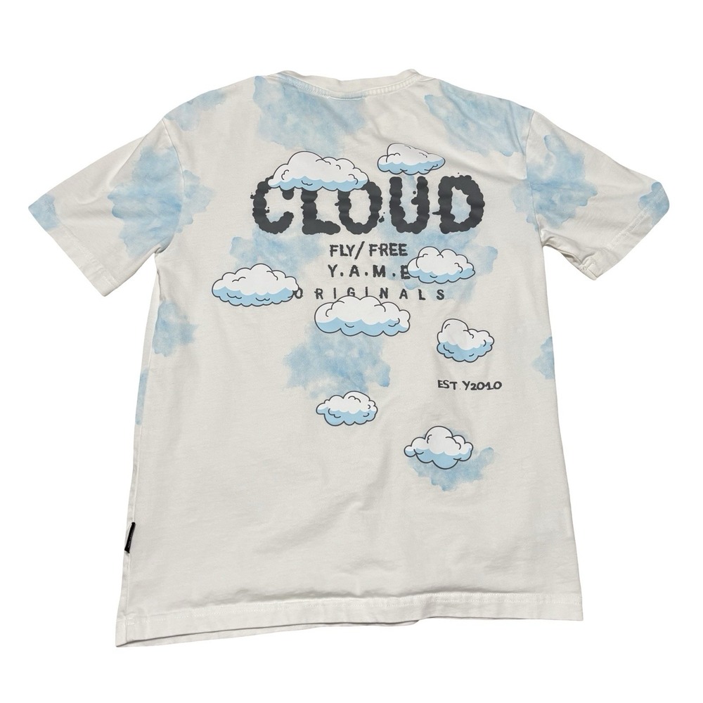 YaMe Men's CLOUD FLY/FREE T Shirt Vietnamese Streetwear‎ Sz Small 18.5 x 26